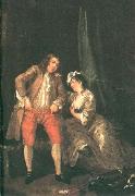 HOGARTH, William Before the Seduction and After sf oil painting artist